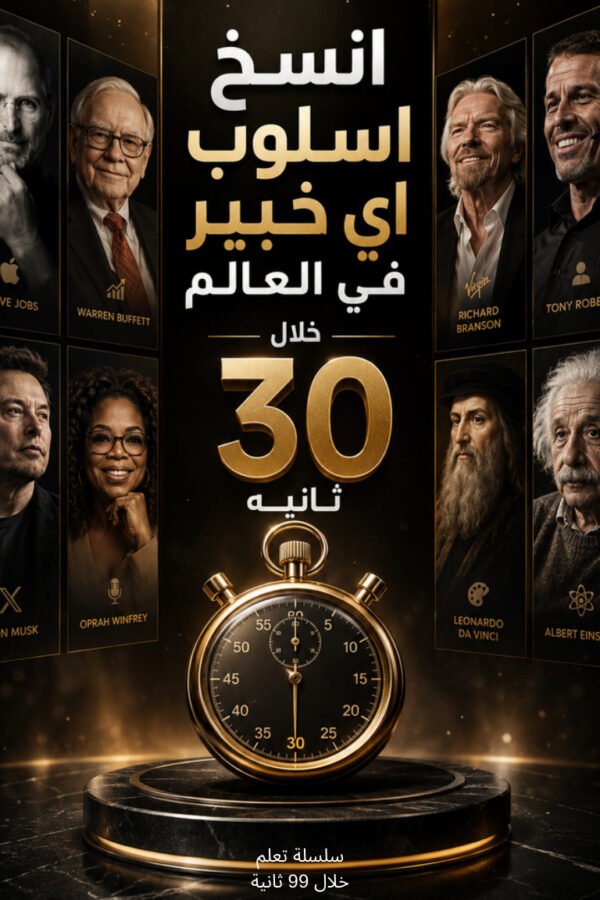 انسخ أسلوب أي خبير في العالم خلال 30 ثانية