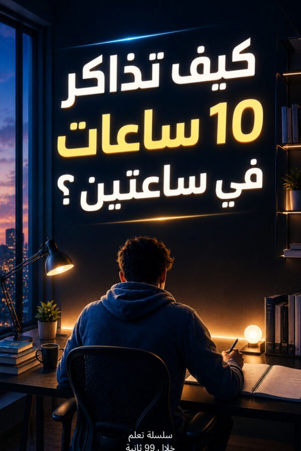 كيف تذاكر 10 ساعات في ساعتين